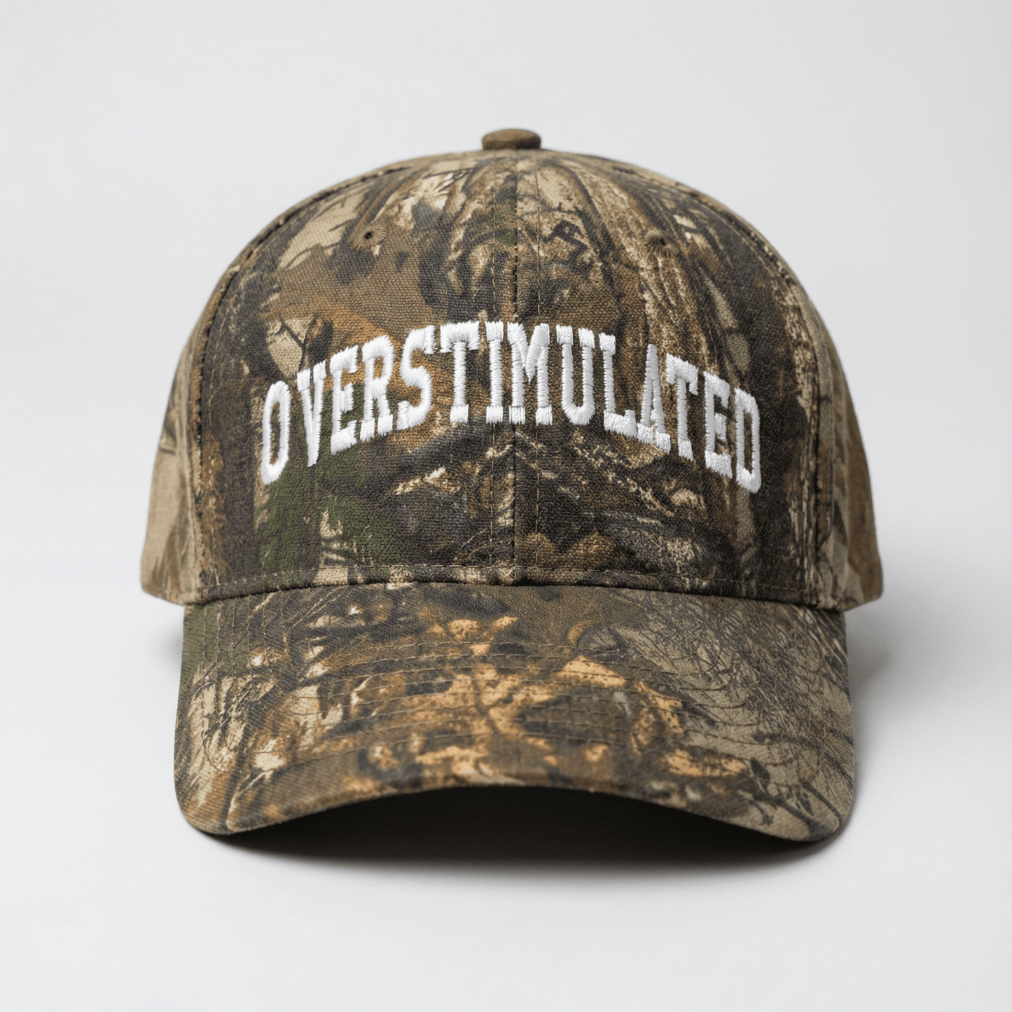 OVERSTIMULATED Camo Dad Hat - Overthinkers Club