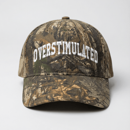 OVERSTIMULATED Camo Dad Hat - Overthinkers Club