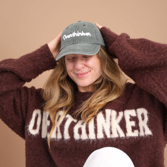 Overthinker Puff Embroidery Dad Hat - Overthinkers Club