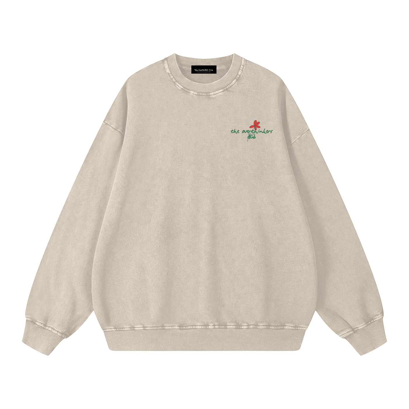 Overthinkers Club Floral Logo Sweater - Overthinkers Club