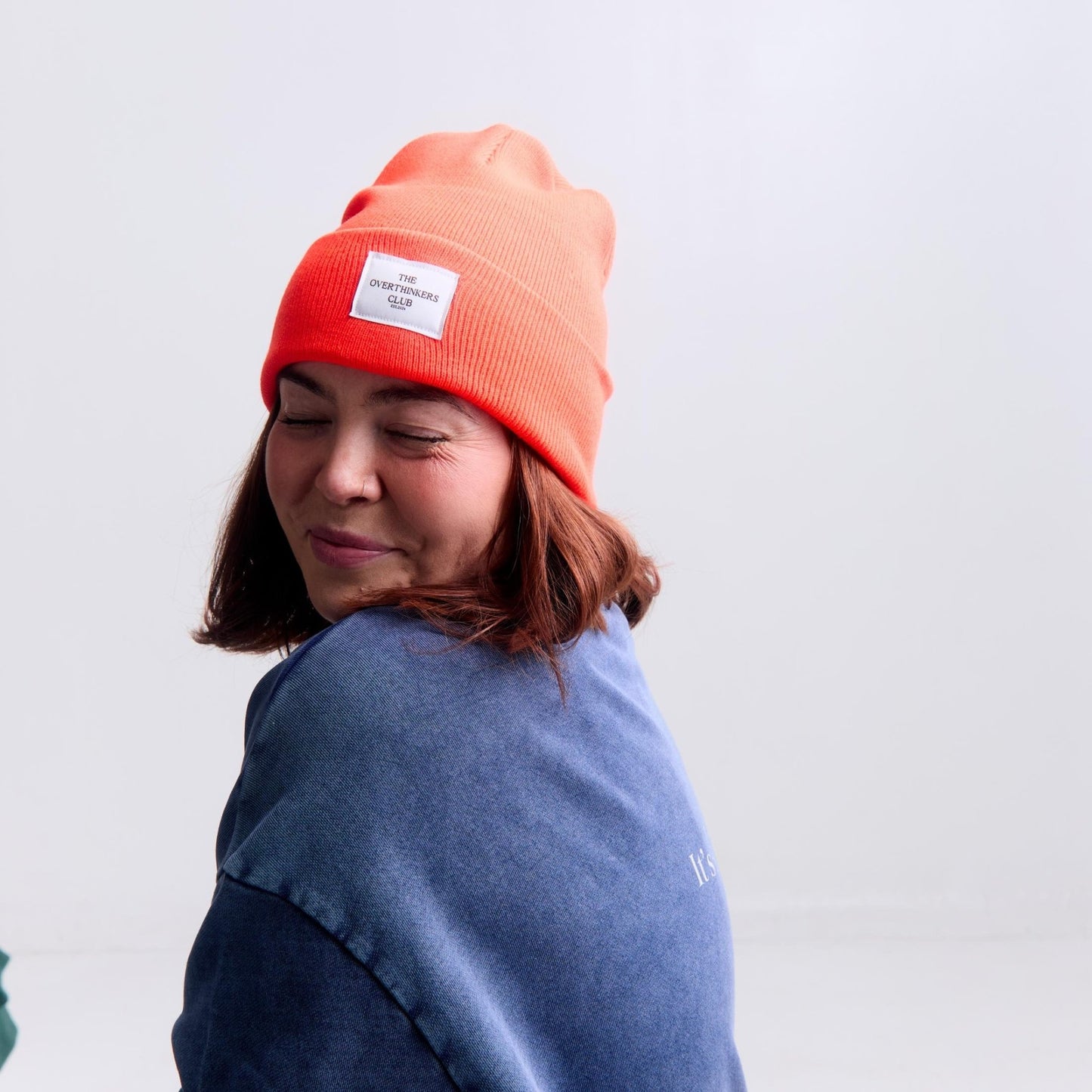 Patch Winter Beanie - Cozy Hat with Logo Patch - Overthinkers Club