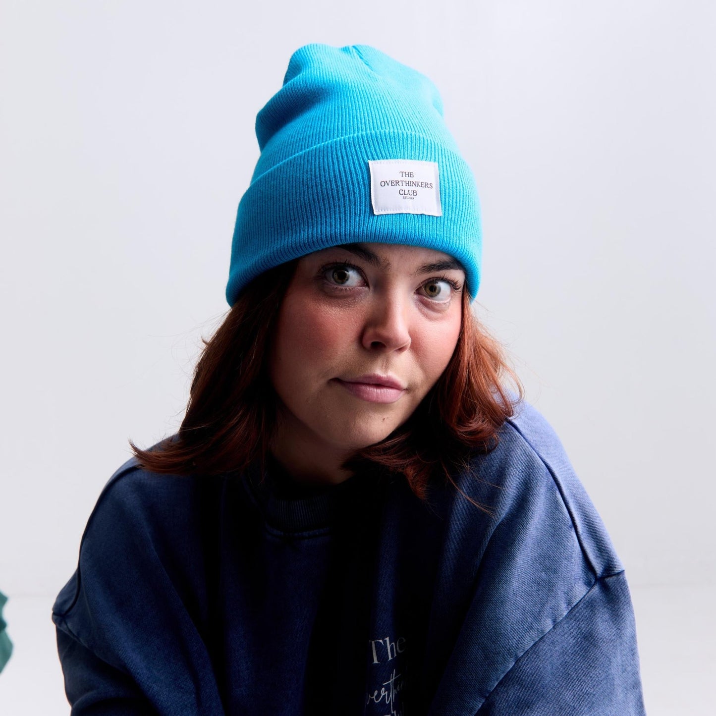 Patch Winter Beanie - Cozy Hat with Logo Patch - Overthinkers Club