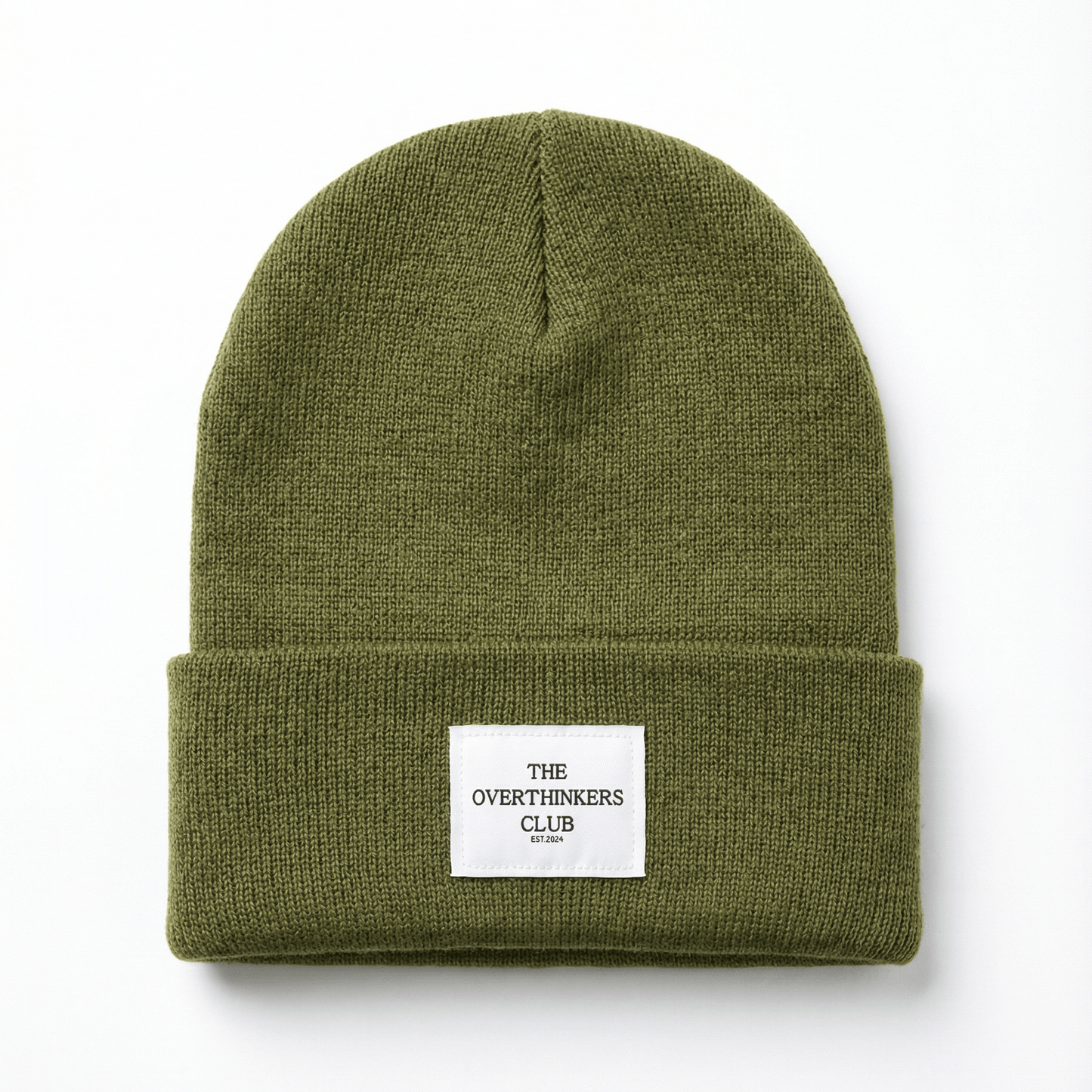 Patch Winter Beanie - Cozy Hat with Logo Patch - Overthinkers Club