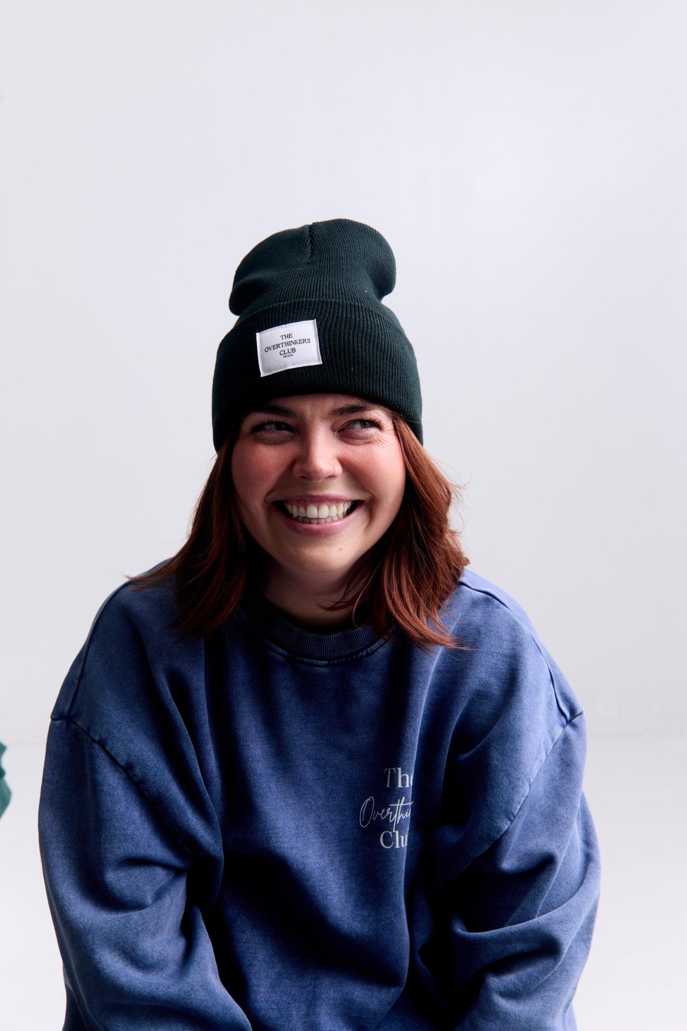 Patch Winter Beanie - Cozy Hat with Logo Patch - Overthinkers Club