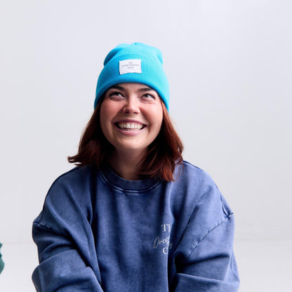 Patch Winter Beanie - Cozy Hat with Logo Patch - Overthinkers Club
