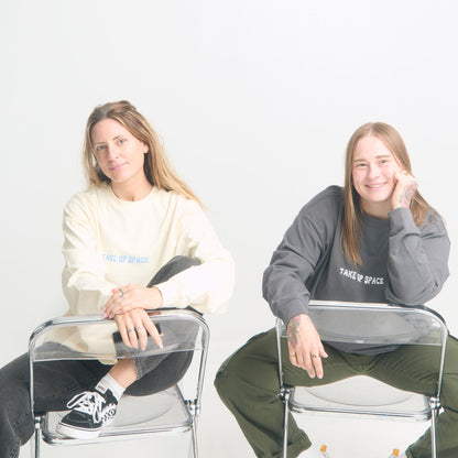 Take Up Space Long Sleeve Tee - Empowerment Message Shirt - Overthinkers Club