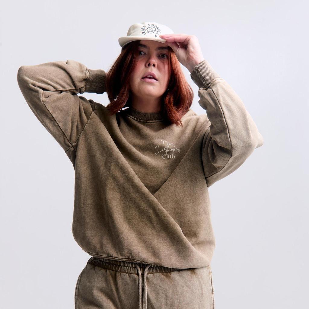 Overthinkers Club camper hat — wrong image on crewneck listing, please review | Overthinkers Club