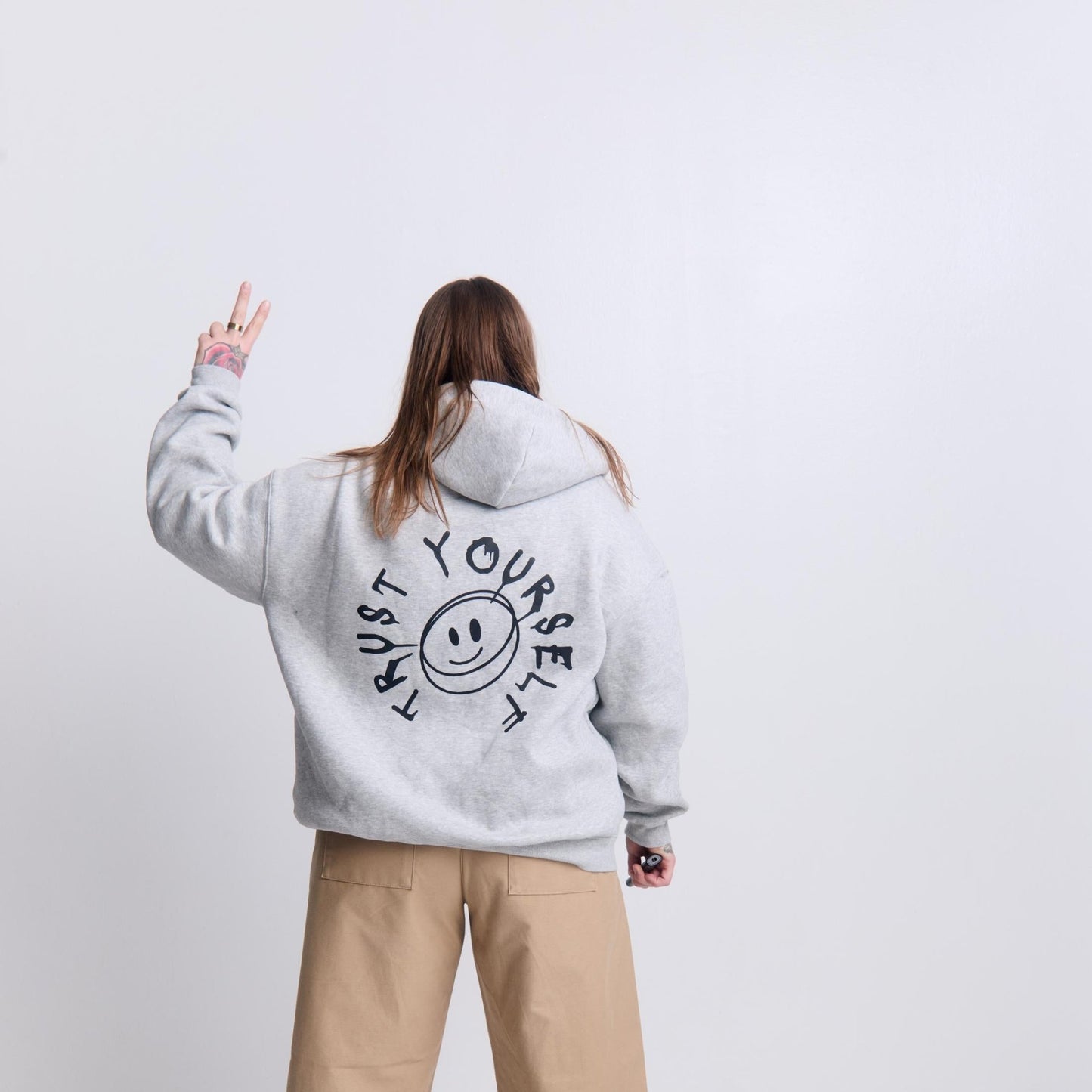 Trust Yourself Zip Through Hoodie - Overthinkers Club